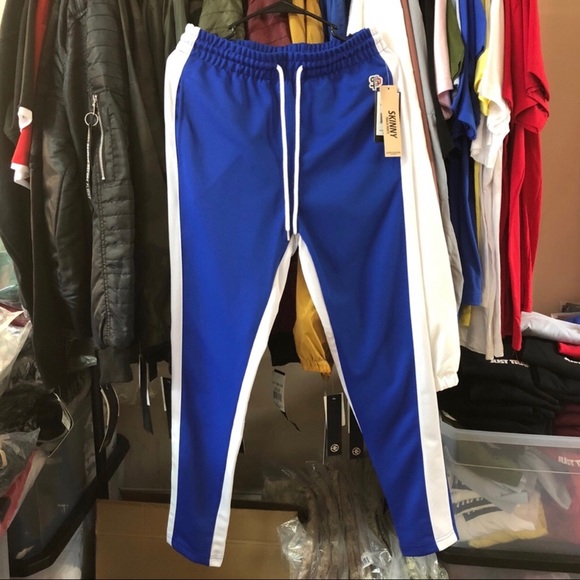 adidas Other - Track Pants - Blue/White adidas Other - Track Pants - Blue/White